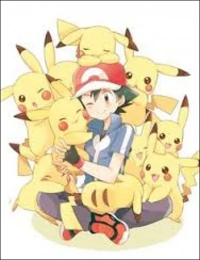 Complétez la phrase.
Le dresseur de Pikachu s'appelle :