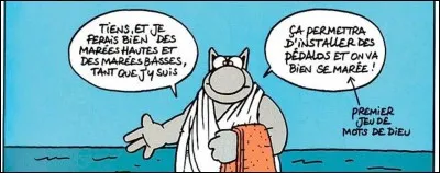 Quatre citations pour quatre personnes : 
Qui a dit : ''Notre Père qui êtes aux cieux... Restez-y ! ''