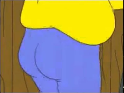 Par qui le célèbre pantalon bleu d'Homer a-t-il été offert ?