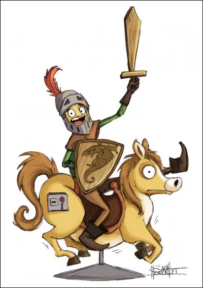 Que devient le chevalier s'il a le cul blanc ?