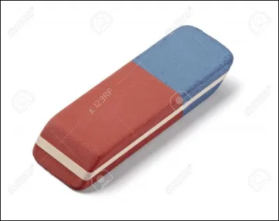 Quand a été inventée la gomme pour l'encre et le crayon ?