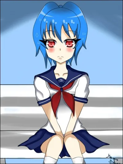 Lorsque l'ambiance du lycée est au plus bas, de quelle couleur sont les cheveux de Kuu Dere ?