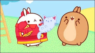 A quel dessin animé appartient le lapin blanc en photo ?