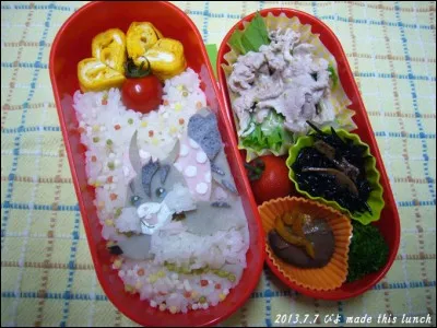 Qui peut-on voir sur ce bento ?