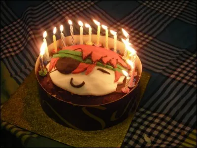 Quel personnage a été pris en modèle pour réaliser ce gâteau d'anniversaire ?