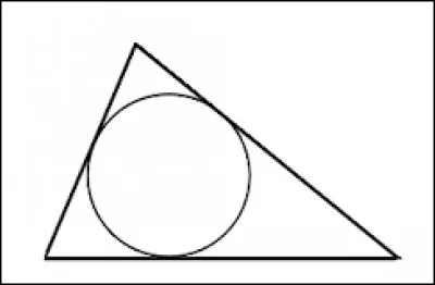 Le centre du cercle inscrit dans un triangle correspond au point d'intersection des trois ... (Complétez)