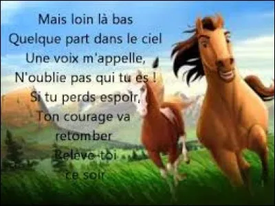 Quelle est la chanson quand Spirit est dans le wagon ?