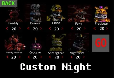 Dans "Five Nights at Freddy's 4", combien y a-t-il de Nightmare ? (sans l'update d'Halloween)